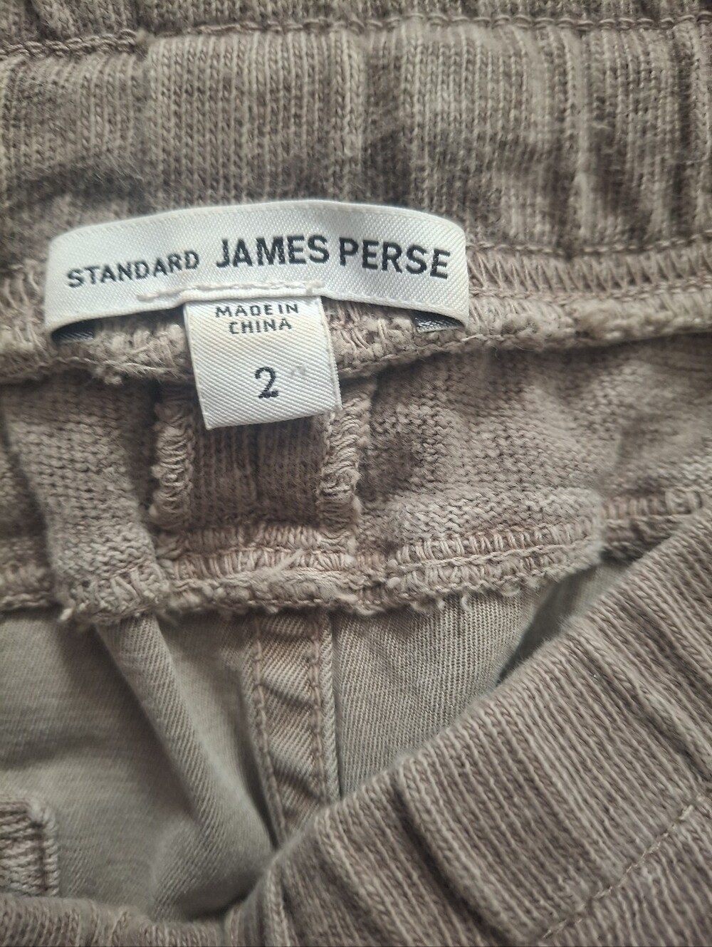 James Perse Mixed Media Pant in Coyote - Picture 7 of 16